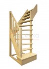 Деревянная межэтажная лестница ЛЕС-91 - превью фото 1